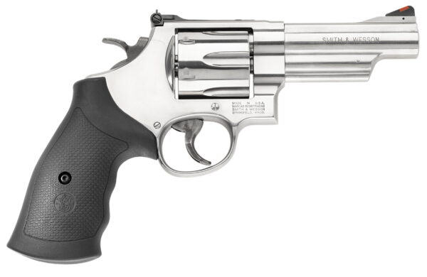 Smith & Wesson 163603 Model 629 N-Frame Frame 44 S&W Spl 44 Rem Mag 6rd 4.12" Stainless Steel Barrel, Stainless Cylinder, Steel Frame, Black Finger Groove Grip, Internal Lock Safety, Exposed Hammer