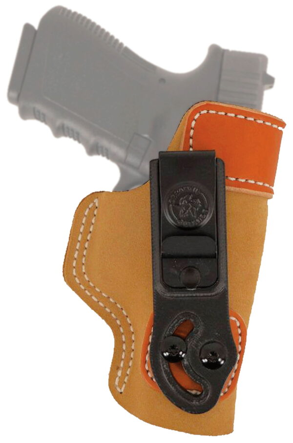 DeSantis Gunhide 106NAI4Z0 Sof-Tuck IWB Brown Suede Belt Clip Fits S&W M&P Shield 9/40 Right Hand