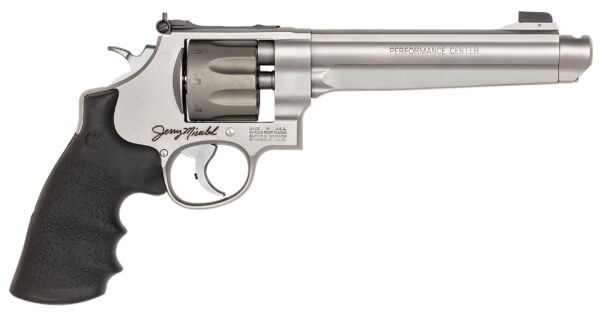 Smith & Wesson 170341 Model 929 Performance Center 9mm Luger 6.50" Stainless Barrel, 8rd Titanium Cylinder, Matte Stainless Steel N-Frame, Chromed Teardrop Hammer, Jerry Miculek Signature