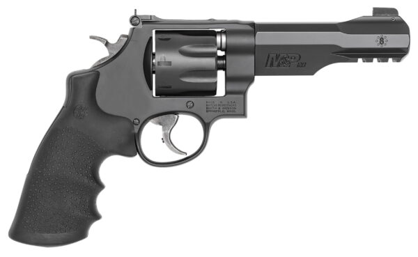 Smith & Wesson 170292 M&P Performance Center R8 357 Mag Or 38 S&W Spl +P 5" Black Barrel With Picatinny Acc. Rail, 8rd Black Cylinder, Black Scandium Alloy N-Frame, Synthetic Grip