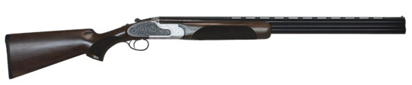 CZ-USA 06455 WingShooter Elite 12 Gauge 3" 2rd 28" Gloss Black Chrome Barrel, Engraved Satin-Gloss Chrome Metal Finish, Turkish Walnut Stock Includes 5 Chokes