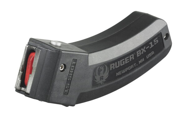 Ruger 90463 BX-15 15rd Magazine Fits Ruger 10/22/SR/American Rimfire/ 77/Charger 22LR BX-15 Black