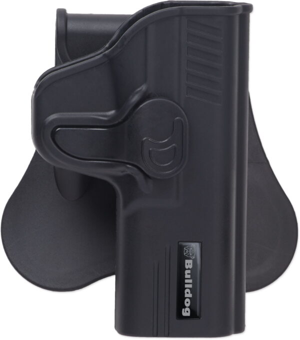 Bulldog RRSWMPS Rapid Release Holster With Paddle OWB Black Polymer Fits S&W M&P Shield Right Hand