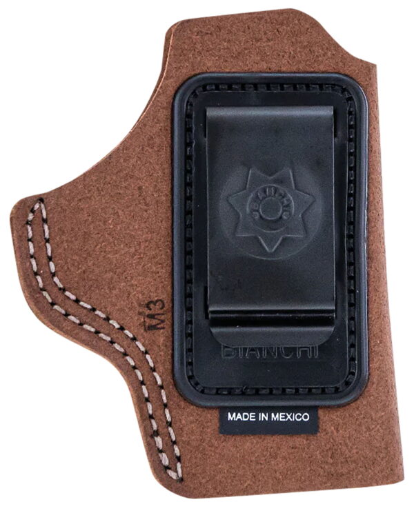 Bianchi 10376 6C IWB Tan Leather Belt Clip Fits 2-3" Barrels Ruger/Colt/S&W K Frame Right Hand