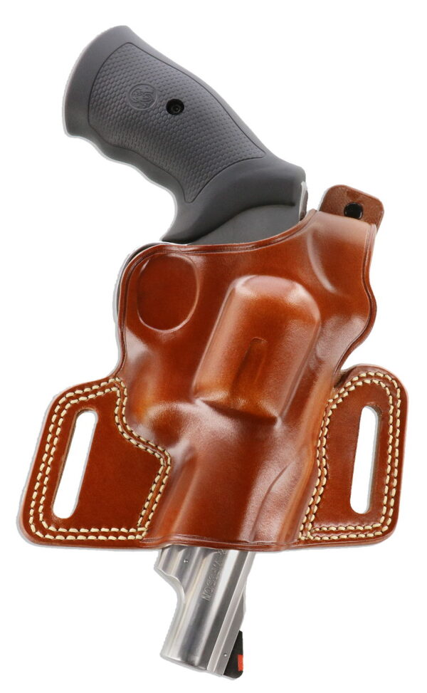 Galco SIL104 Silhouette OWB Tan Leather Belt Slide Fits Ruger GP100 Fits S&W L Frame Fits 3-4.25" Barrel Right Hand