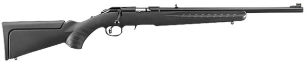 Ruger 8303 American Rimfire Compact Compact 22 LR 10+1 18" Satin Blued Alloy Steel Barrel, Drilled & Tapped Receiver, Black Synthetic Adj LOP Stock, Right Hand