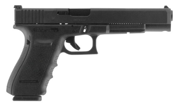 Glock PG4030103MOS G40 Gen4 Competition MOS 10mm Auto 15+1 6.02" Steel Barrel, Matte Black MOS Cut/Serrated Steel Slide, Black Polymer Frame With Picatinny Rail, Black Interchangeable Backstrap Grip