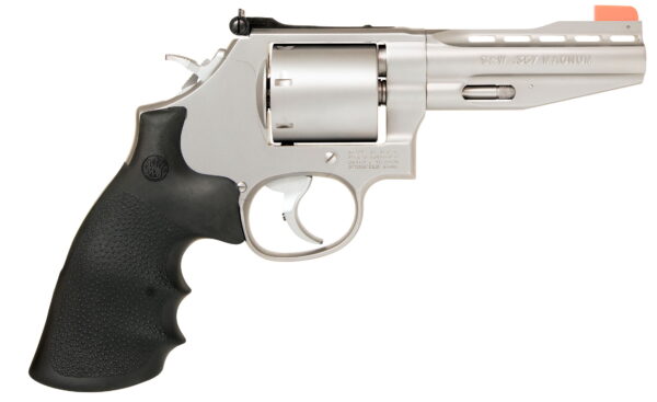 Smith & Wesson 11759 Model 686 Performance Center 357 Mag or 38 S&W Spl +P Stainless Steel 4" Vent Rib Barrel , 6rd Unfluted Cylinder & L-Frame , Chromed Custom Teardrop Hammer & Trigger With Stop