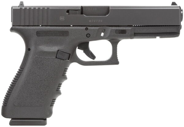 Glock PF2050201 G20 Gen3 Short Frame 10mm Auto 10+1 4.61" Black Steel Barrel, Matte Black Serrated Steel Slide, Black Polymer Frame With Picatinny Rail, Black Texture Finger Groove Grip