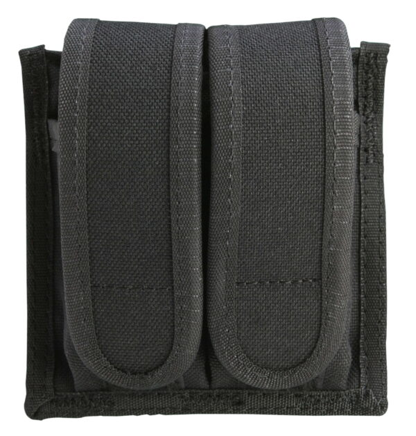 Uncle Mike's 88291 Universal Double Mag Case Black Kodra Nylon Belt Loop Belts 2.25" Wide