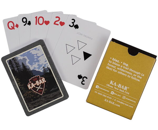 Ka-Bar 9914 Ka-Bar Playing Cards Multi-Color 3.50" Doubles as Trail Markers