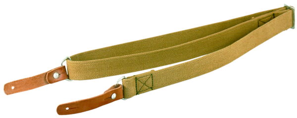 Aim Sports PJSSL Heavy Duty made of Olive Canvas with Leather Trim, 20"-42" OAL & Heavy Duty Design for AK-Platforms