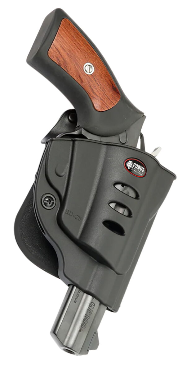 Fobus RUGPRP Passive Retention Evolution OWB Black Polymer Roto Paddle Fits Ruger GP100 Right Hand