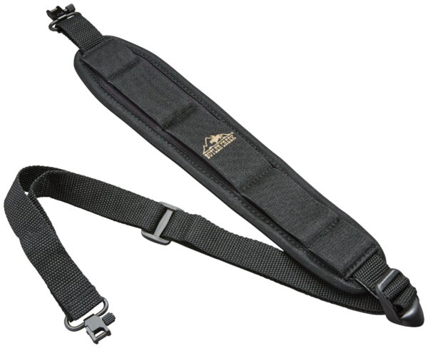 Butler Creek 81013 Comfort Stretch Rifle Sling Black Neoprene With Non-Slip Grippers Adjustable Design & QD Swivels