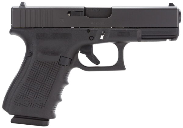 Glock PG3250203 G32 Gen4 Compact 357 Sig 4.02" Barrel 13+1, Black Frame & Slide, Finger Grooved Rough Texture Grip, Modular Backstrap, Reversible Mag. Catch, Safe Action Trigger