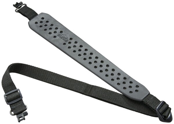 Butler Creek 81060 Comfort V- Grip Rifle Sling Black Rubber With Nylon Strap Adjustable Design 1" QD Swivels