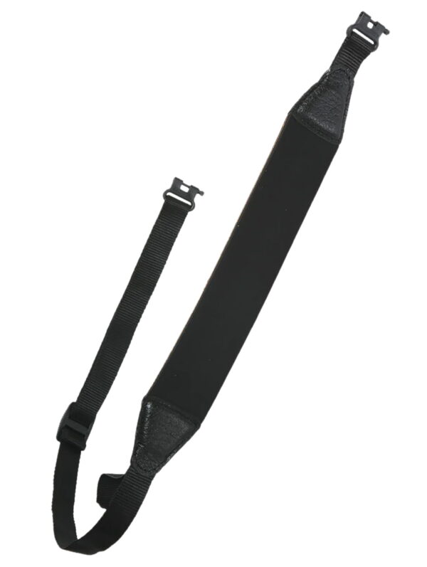 Outdoor Connection NDS90063 Elite Sling 1" Adjustable Black Neoprene/Leather Rifle/Shotgun