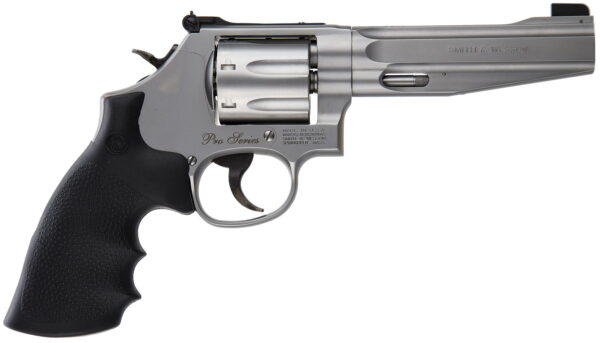 Smith & Wesson 178038 Model 686 Performance Center Pro 357 Mag or 38 S&W Spl +P Stainless Steel 5" Barrel & 7 Shot Cylinder Cut For Moon Clips, Matte Silver Stainless Steel L-Frame