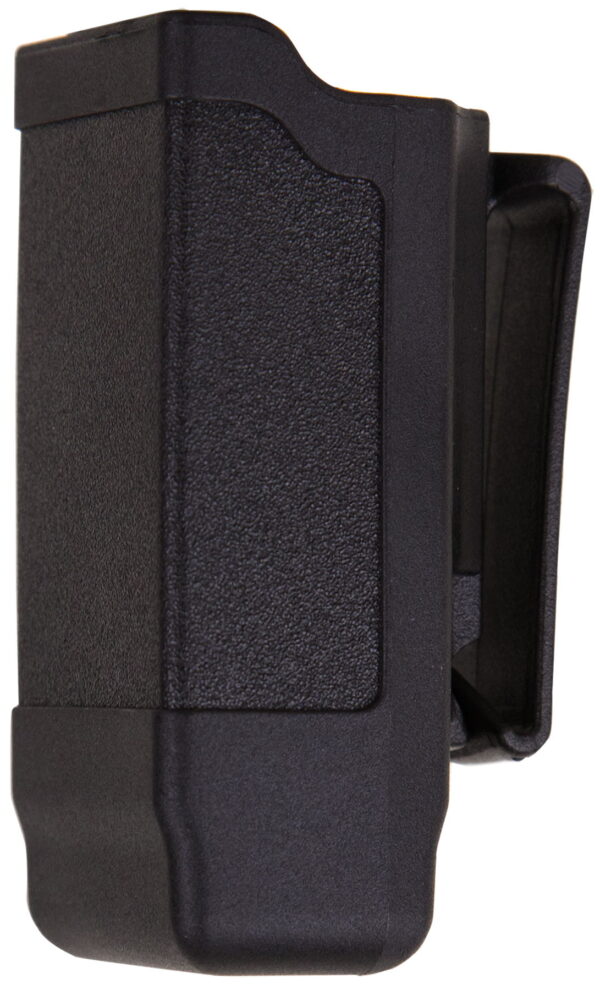 Blackhawk 410600PBK Single Mag Case Matte Black Polymer Belt Clip Compatible With Double Stack 9mm/10mm/40/45/357