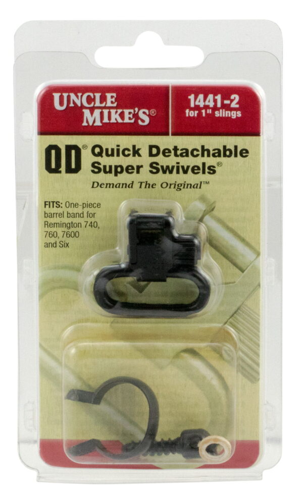 Uncle Mike's 14412 Super Swivel Quick Detach Blued 1" Loop for Remington 7600/ 760 (1969-Present)