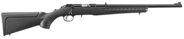 Ruger 8313 American Rimfire Compact Compact 17 HMR 9+1 18" Satin Blued Steel Barrel, Satin Blued Steel Drilled & Tapped Receiver, Black Synthetic Adjustable Stock, Right Hand