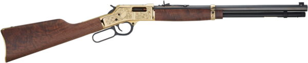 Henry H006CD3 Big Boy Deluxe 3rd Edition Full Size 45 Colt (LC) 10+1 20" Blued Octagon Barrel Polished Brass Engraved Brass Receiver American Walnut Right Hand