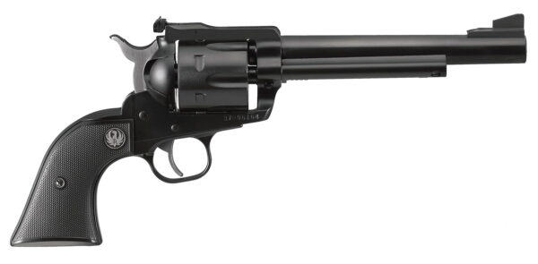 Ruger 0318 Blackhawk Convertible 357 Mag/9mm Luger 6rd 6.50" Blued Alloy Steel Barrel, Cylinder & Frame, Black Checkered Rubber Grip, Transfer Bar Safety, Exposed Hammer