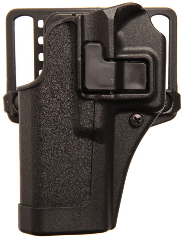 Blackhawk 410525BKL Serpa CQC OWB Size 25 Matte Black Polymer Belt Loop/Paddle Fits S&W M&P/SD Left Hand