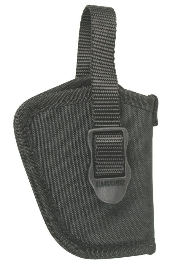 Blackhawk 73NH09BKL Hip OWB Size 09 Black Cordura Nylon Belt Slide Fits Small Frame 5rd Revolver with Hammer Spur Fits 2" Barrel Left Hand