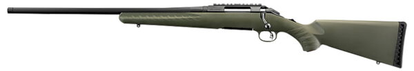 Ruger 16977 American Predator Full Size 6.5 Creedmoor 4+1 22" Matte Black Threaded Barrel, Matte Black Picatinny Rail Steel Receiver, Moss Green Fixed Synthetic Stock, Left Hand