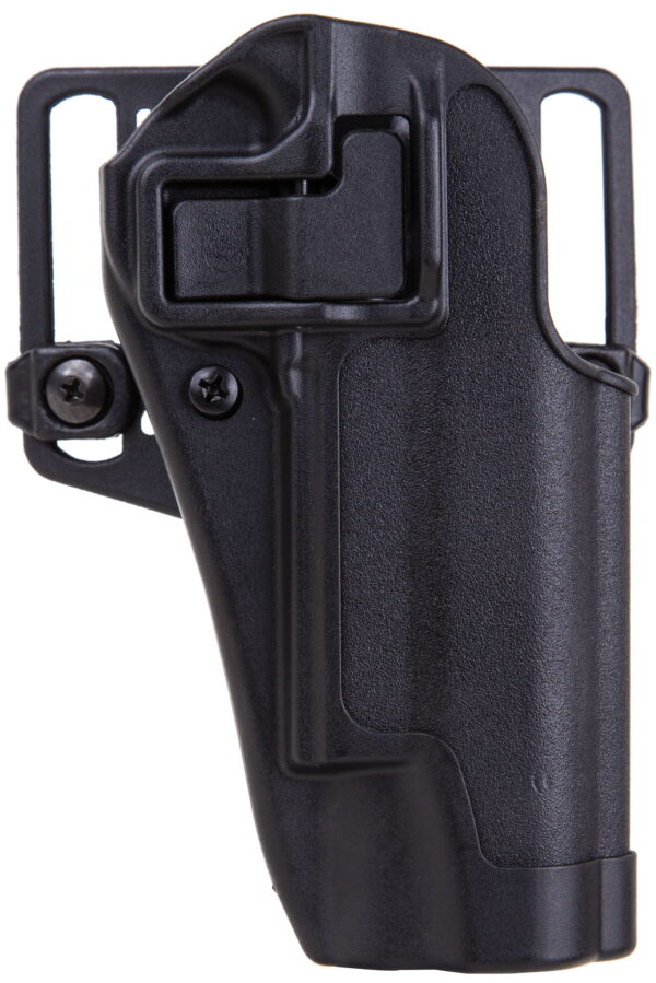 Blackhawk 410503BKR Serpa CQC OWB Size 03 Matte Black Polymer Belt Loop/Paddle Fits 1911 Government & Clones Right Hand