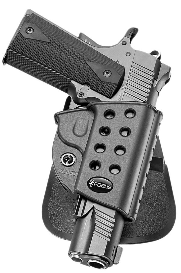 Fobus R1911 Passive Retention Evolution OWB Black Polymer Paddle Fits 1911 With wo Rails Right Hand