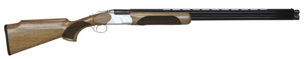 CZ-USA 06459 Redhead Premier Target 12 Gauge 3" 2rd 30" Gloss Black Chrome Barrel, Silver Satin Chrome Metal Finish, Turkish Walnut Stock Includes 5 Extended Chokes