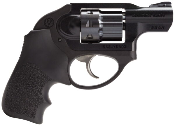 Ruger 5410 LCR Small Frame 22 LR 8rd 1.87" Matte Black Aluminum Frame, Black PVD Cylinder, Hogue Tamer Monogrip Grip, Concealed Hammer