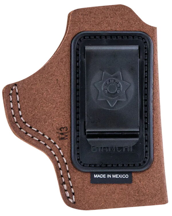 Bianchi 10381 6C IWB Tan Leather Belt Clip Fits 2" Barrels Ruger/Colt/Charter Arms Left Hand