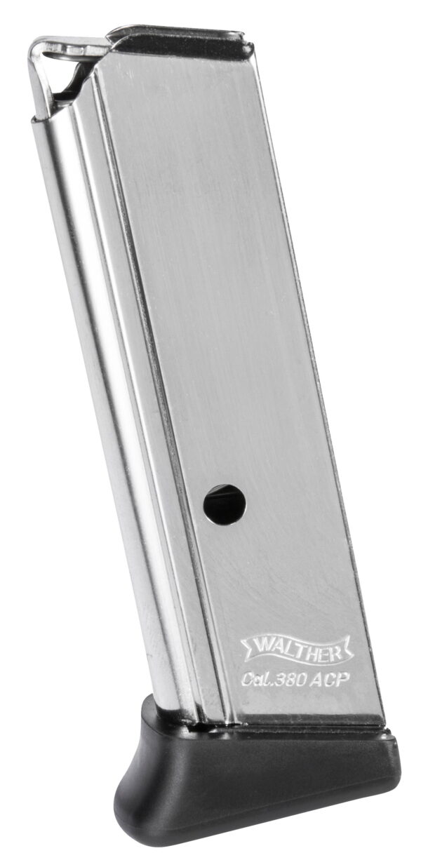 Walther Arms 2246012 PPK/S 7rd Detachable With Finger Rest 380 ACP Nickel Steel