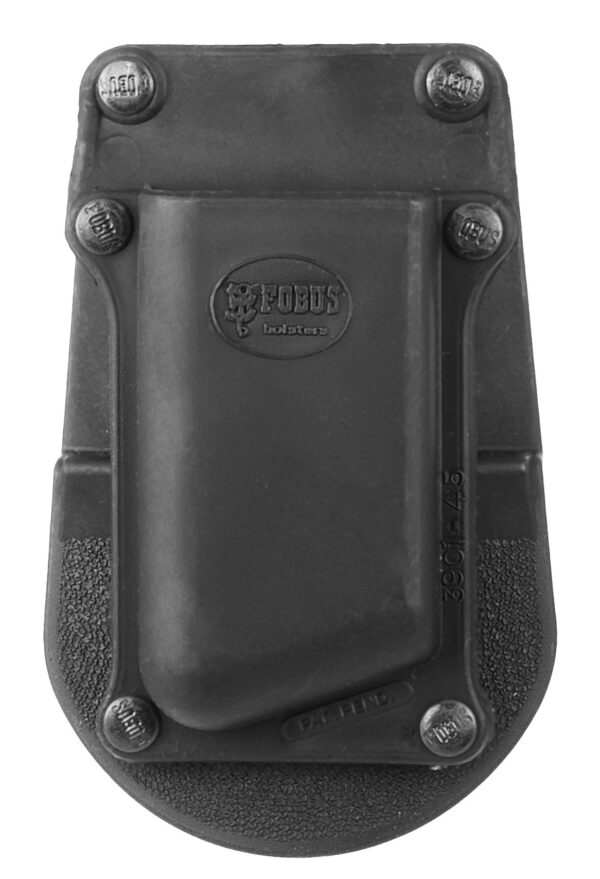 Fobus 390145 Single Mag Pouch Black Polymer Paddle Compatible With Single Stack/1911 Belts 1.75" Wide