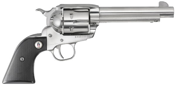 Ruger 5134 Vaquero SASS 45 Colt (Long Colt) 6rd 5.50" High Gloss Steel Barrel, Cylinder & Frame, Black Checkered Polymer Grip, Transfer Bar Safety, Montado Hammer (2 of 2)