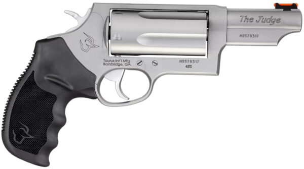 Taurus 2441039MAG Judge Magnum Compact 45 Colt (LC)/410 Mag 5rd, 3" Matte Stainless Steel Barrel, Cylinder & Frame, Black Finger Groove Grip, Exposed Hammer