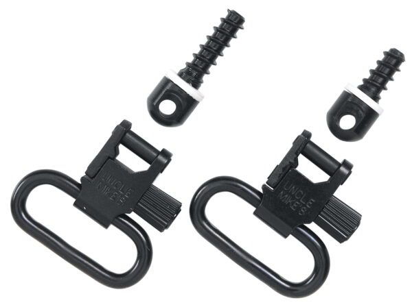 Uncle Mike's 13113 Super Swivel Quick Detach 115 RGS Tri-Lock Blued 1.25" Loop for Rifles With Wood Forend