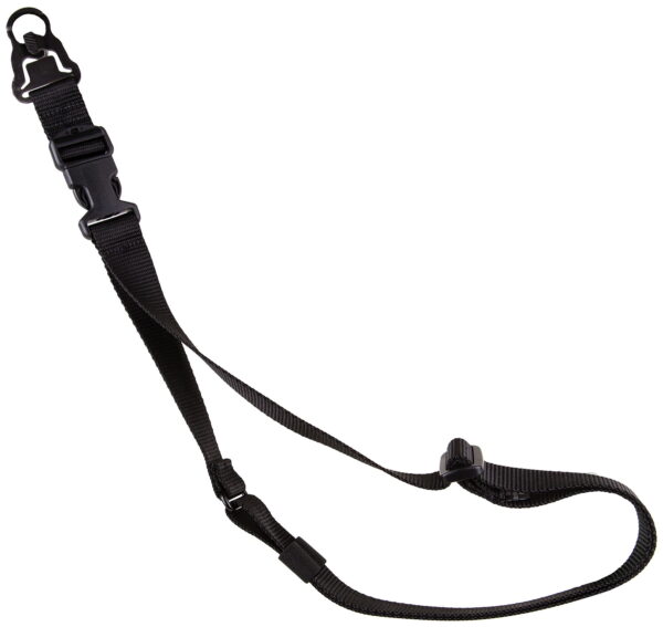 Blackhawk 70GS15BK Storm Rifle Sling Black Nylon Webbing 46"-64" OAL 2" Wide QD Single-Point Design