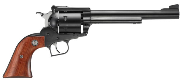 Ruger 0802 Super Blackhawk Large Frame 44 Rem Mag/44 Special 6rd 7.50" Blued Alloy Steel Barrel, Cylinder & Frame, Hardwood Grip, Transfer Bar Safety, Exposed Hammer