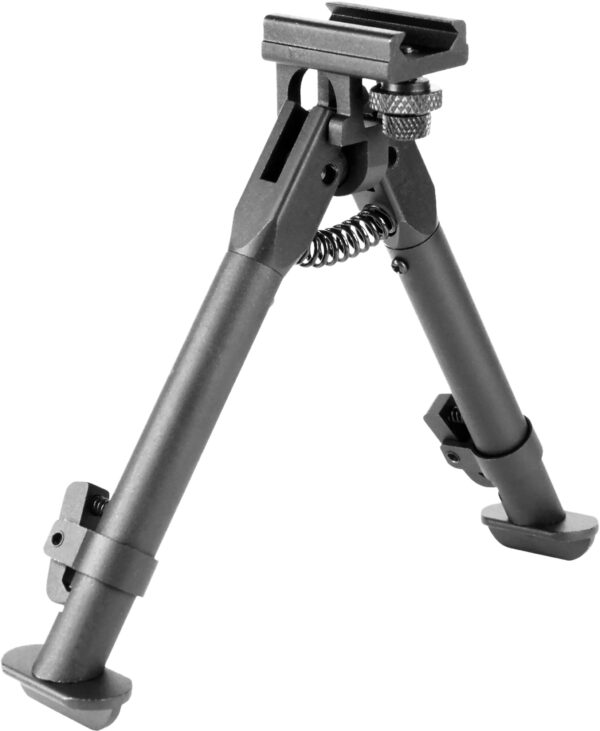 Aim Sports BPARSS AR Handguard Rail Bipod Black Hardcoat Anodized 6.5-9" Steel/Aluminum