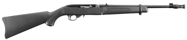 Ruger 11112 10/22 Takedown Full Size 22 LR 10+1 16.40" Satin Black Threaded Barrel, Satin Black Steel Receiver With Integral Scope Mount, Black Synthetic Fixed Stock, Right Hand