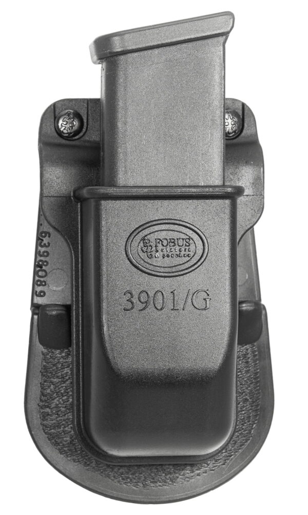 Fobus 3901G Single Mag Pouch Black Polymer Paddle Compatible With Double Stack/Glock Belts 1.75" Wide