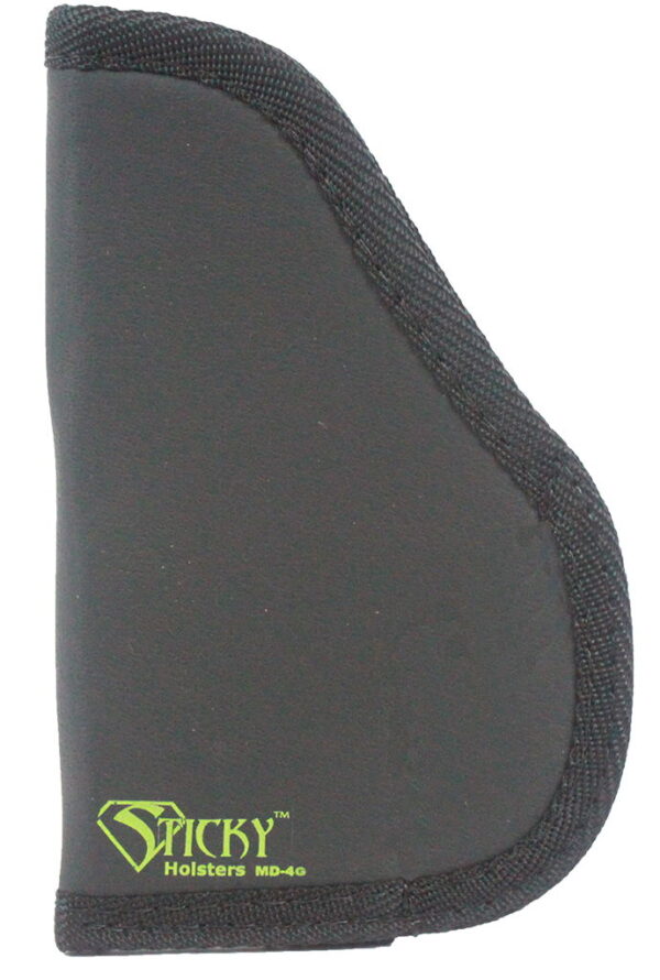 Sticky Holsters MD4GEN1 MD-4 Black/Green Latex Free Rubber Fits Small/Med Semi-Auto Ambidextrous