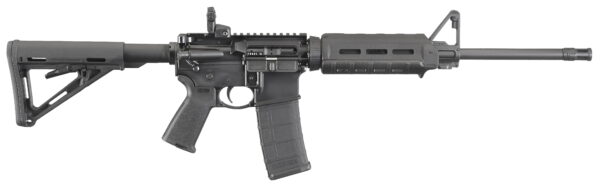 Ruger 8515 AR-556 5.56x45mm 30+1 16.10" Threaded Medium Contour Barrel, Hard Coat Anodized Finish, Magpul M-LOK Handguard, Telescoping Magpul MOE Stock, Magpul PMAG