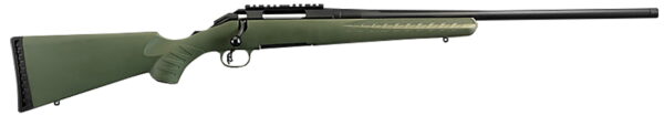 Ruger 6973 American Predator Full Size 6.5 Creedmoor 4+1 22" Matte Black Threaded Barrel, Matte Black Steel Receiver With Picatinny Rail, Moss Green Fixed Synthetic Stock