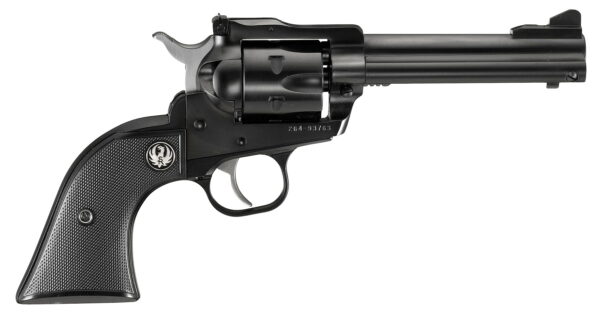 Ruger 0623 Single-Six Convertible 22 LR/22 WMR 6rd 4.62" Blued Alloy Steel Barrel, Cylinder & Frame, Black Checkered Rubber Grip Transfer Bar Safety, Exposed Hammer