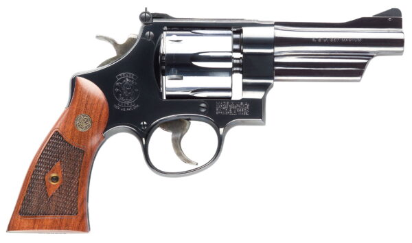 Smith & Wesson 150339 Model 27 Classic 357 Mag Or 38 S&W Spl +P Blued Carbon Steel 4" Barrel, 6rd Cylinder & N-Frame, Checkered Square Butt Walnut Grip